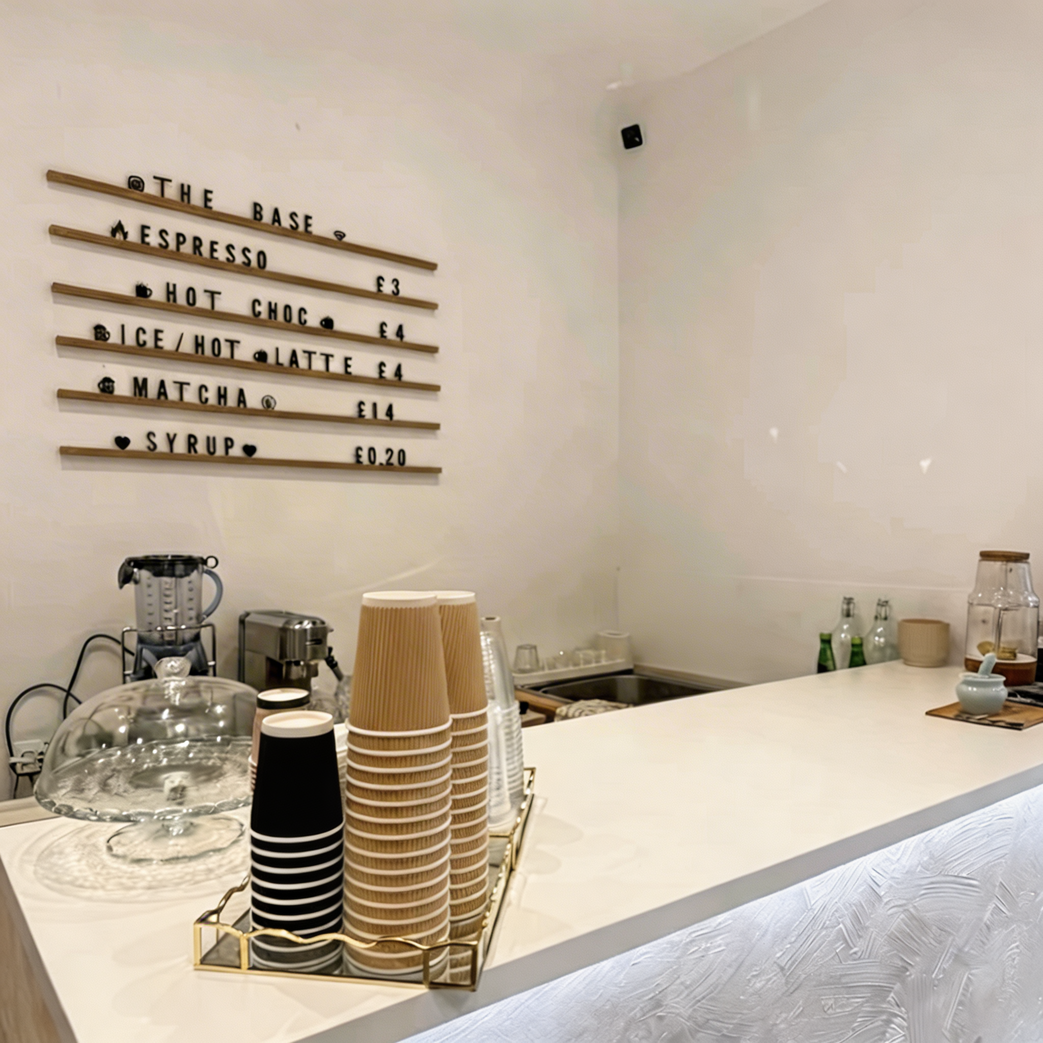 Base Wellness Cafe counter