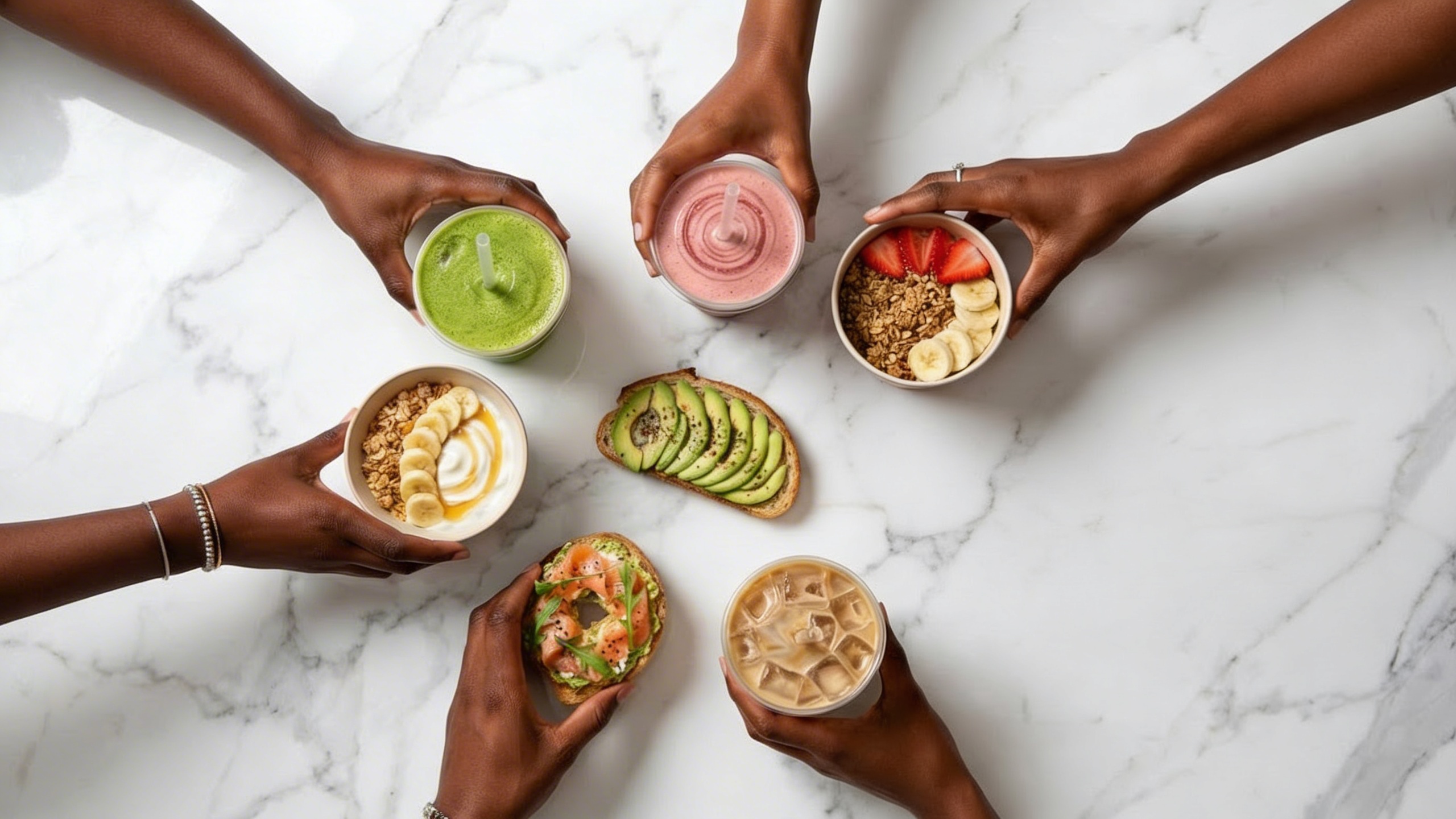 Base Wellness Cafe food spread